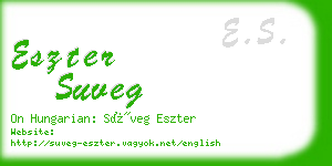 eszter suveg business card